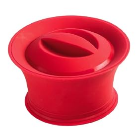 Mastrad - F69410 - Lot de 2 Cocottes Renversantes en Silicone- Rouge