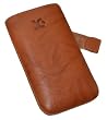 Suncase - Funda de cuero con pesta�a para Samsung Galaxy S II i9100, color marr�n