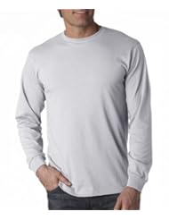 Apparel: Adult Heavy Cotton HD Long-Sleeve T-Shirt (White) (2X-Large) - Fruit of the Loom