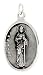 Jewelry : Sterling Silver St. Jude Medal 15/16" X 5/8" (24 mm X 16 mm).