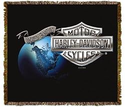 Harley Davidson&reg; Motorcycles World Famous Throw Blanket