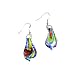 Seaside Splash Foil Glass Dangle Fashion Earrings