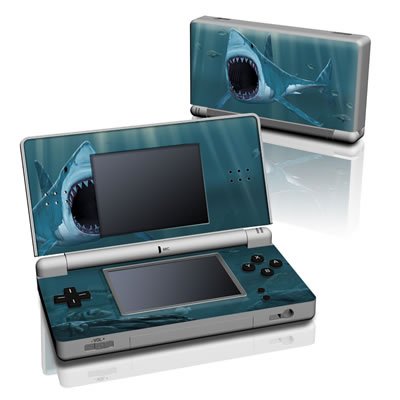 Great White Design Decorative Protector Skin Decal Sticker for Nintendo DS Lite