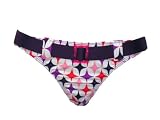Rampage Violet Star Print Swimsuit-bottom w/Belt