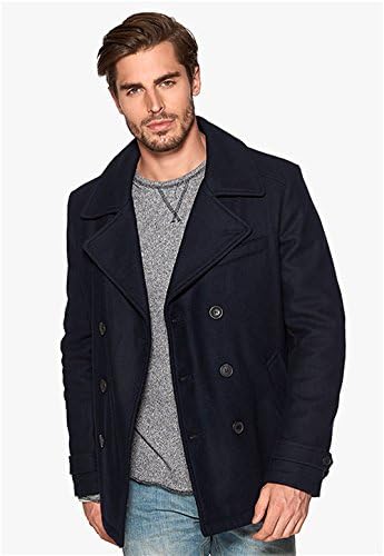 Fidelity Men's Wool Pea Coat 60-Long Navy