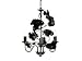Present Time Leitmotiv Pendant Lamp Floral Black