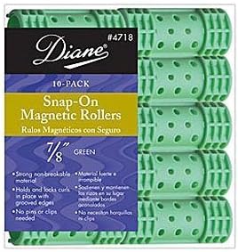 Diane Snap-On Magnetic Rollers - 7/8 Green by Diane Beauty Accessories