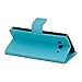 kwmobile Elegant synthetic leather case for the Huawei Ascend G520 / G525 with magnetic fastener and stand function in light blue