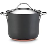 Anolon Nouvelle Copper Hard Anodized Nonstick 8-Quart Covered Stockpot