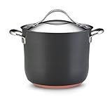 Anolon Nouvelle Copper Hard Anodized Nonstick 8-Quart Covered Stockpot
