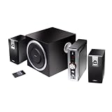 Edifier C2 Plus, 2.1-Soundsystem mit 2x 9W Satelliten und 1x 35W Subwoofer, inklusive Fernbedienung, schwarzvon "Edifier"