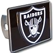 Oakland Raiders Large Zinc Trailer Hitch Cover - NFL Football Fan Shop Sports Team Merchandise
