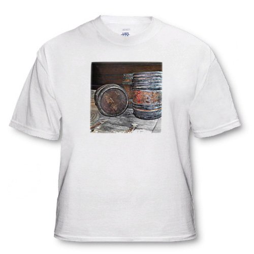 Barrels on the Dock - White Infant Lap-Shoulder Tee (24M)