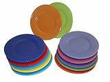 IMAGE OF Scents and Feel Brights Collection, Set of 12 Dinner Plates, Multicolor