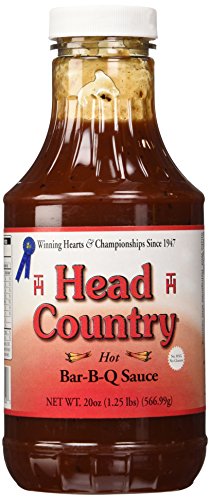 Head Country Hot&spicy BBQ Sauce, 20 Fluid Ounce (Pack of 6)