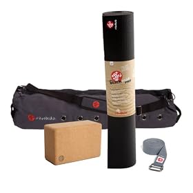 Manduka Black Mat Pro Deluxe Yoga Package