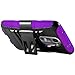 LG POWER CASE, Phonelicious® For LG POWER L22C (Straight talk) / LG LEON C40 (TMOBILE / METRO PCS) Xtreme Heavy Duty Hybrid Armor Dual Layer Rhino Kickstand Belt Holster Clip Combo Rugged Case Tuff + LCD Clear Screen Phone Protector Combo & Phonelicious® Pen Stylus (Purple Extreme)