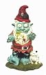 Creepy Halloween Zombie Gnome Garden Statue Sculpture
