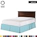 Nestl Light Baby Blue Bed Skirt Queen Size - Queen Bed Skirt 14 Inch Drop - Brushed Microfiber Bed Skirts - Hotel Quality Pleated Bed Skirt - Shrinkage & Fade Resistant