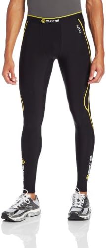 SKINS Men's A200 Thermal Long Tights, Black/Yellow, XX-Large