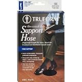 Truform 20-30 Mens Thigh High, XL, Black