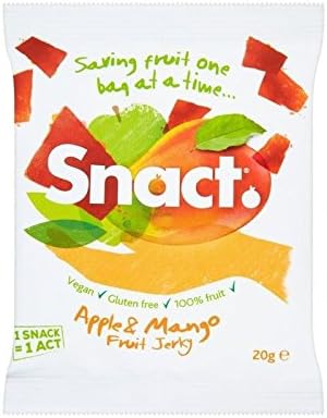 Snact Apple &amp; Mango Fruit Jerky 20g
