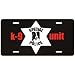 New  Border Collie / K-9 Unit  License Plate Dog