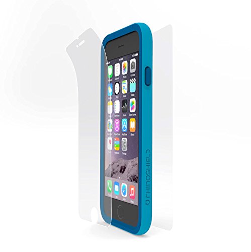 iPhone 6s Case - RhinoShield CrashGuard Bumper Bundle [Blue] - Includes Protective Bumper Case and Impact Resistant Front/Back RhinoShield Screen Protectors [11 FT 360° Drop Protection] for iPhone 6 and iPhone 6s