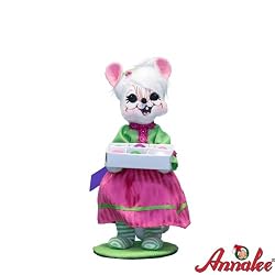 6" Winter Whimsy Girl Mouse By Annalee