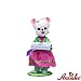 6" Winter Whimsy Girl Mouse By Annalee
