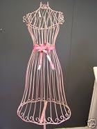 pink wireframe mannequin
