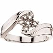 14K White Gold Mother's Ring - 5 Gemstone -- YOU CHOOSE THE COLORS!