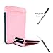 Pink High Quality Hard Nylon Cube Carrying Travel Case For Verizon Motorola Xoom Tablet (Compatible with All Models) + Includes a eBigValue (TM) Determination Hand Strap Key Chain + Includes a Graphic Designer Stylus Pen