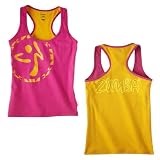 Zumba Fitness Womens Vibe Racerback Top, Lollipop, X-Large