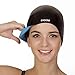 2-IN-1 Premium Silicone Swim Cap - Reversible For Men and Women (black)