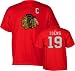 Men`s Chicago Blackhawks #19 Jonathan Toews Name & Number Tshirt