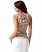 Raw Edge Ruffled Chiffon Sleeveless Silk Top Product Image