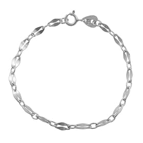 Sterling Silver Fashion Linked Bracelet