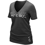 Nike Chicago White Sox Ladies Charcoal MLB My Game V-Neck T-shirt