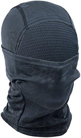 Tactical Balaclava Face Mask Python Camouflage Multi Colors (black)