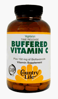 Buffered Vitamin C 1000mg With Bioflavonoids 150mg Time Released Gluten-Free - 250 - Tablet