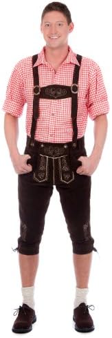 Edelnice Bavarian Lederhosen darkbrown