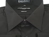 Black French Cuff Dress Shirt (Cufflinks Included)