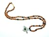 Saturn Rudraksha Mala Shani Meditation Prayer Rosary Beads 108+1 with Pendant