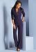 metrostyle Sequin Inset Pantsuit (BLACK CURRANT,14)