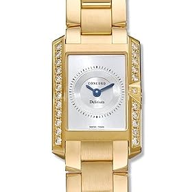 Click here to buy Concord Watches - Concord Delirium 18k Yellow Gold Silver Dial Diamond Bezel WoMens Watch .