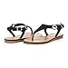 DREAM PAIRS Girl's ANINA/DOHA Elegant Gladiator Flowers T-Strap Thong Flat Summer Sandals