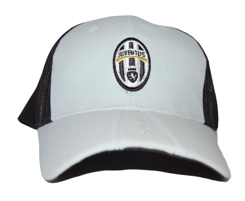 Juventus Futbol Soccer Hat - White/Black Back