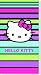 Hello Kitty - 38082 - Cuba - Drap de Bain Velours 85 x 160