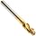 Alvord Polk 407 High-Speed Steel Counterbore, Built-In Pilot, TiN Coating, 1/64" Oversize